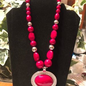 Red Pendant Necklace